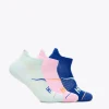 No-Show Run Sock 3-Pack-aqua brze / pink twilight / ultramarine