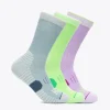 Crew Run Sock 3-Pack-druzy / tart apple / aster flower