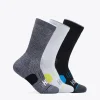 Crew Run Sock 3-Pack-white / black / grey